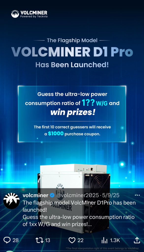 Come see <a href="/volcminer2025/">volcminer</a> at the Litecoin Mining Museum! @ The Litecoin Summit 

And later see there newest Production Miner on display!

Can anyone guess the efficiency?!
<a href="/LTCFoundation/">Litecoin Foundation ⚡️</a>