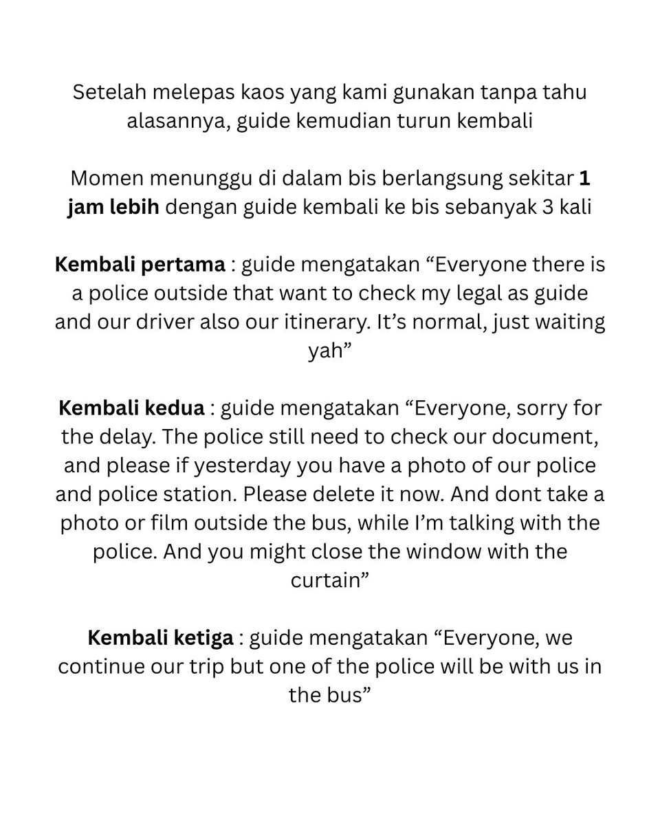 NickyClara's tweet photo. Hai akhirnya ak post dsn

Ad bbrp hal penting yg ingin sya tekankan kembali sbg konsumen yg merasa dirugikan:

1. Kelalaian dr pihak Travel Agent dlm mencetak n mndistribusikan kaos tlh menimbulkan ketidaknyamanan, bhkn berpotensi membahayakan keselamatan peserta perjalanan https://t.co/EWQw2uAQXs