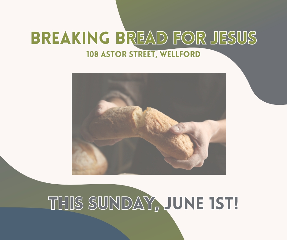 This Sunday, June 1st, is our Sunday to serve at Breaking Bread for Jesus! Please check the link below for areas where you can serve! 

ow.ly/my5r50W0yzG