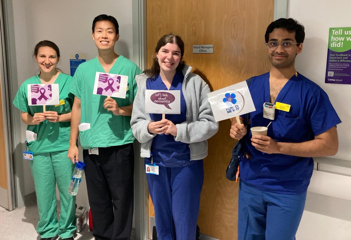 MTWnhs's tweet photo. Last week was Dementia Awareness Week, raising awareness about supporting those living with dementia, their families &amp; carers.

Thank you to our staff, volunteers and partners for working together to help make us a truly dementia-friendly trust.

#ExceptionalPeopleOutstandingCare https://t.co/mq0MK0SZtL