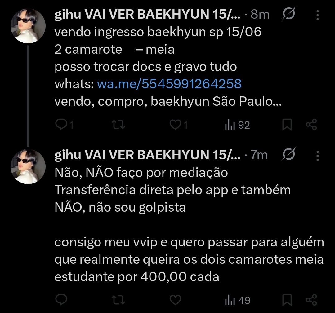 starzlesbian's tweet image. EXPOSED DA @GihuCri (antiga @hellenn_cri) ESTELIONATO/FRAUDE/GOLPE VIA VENDA DE INGRESSOS