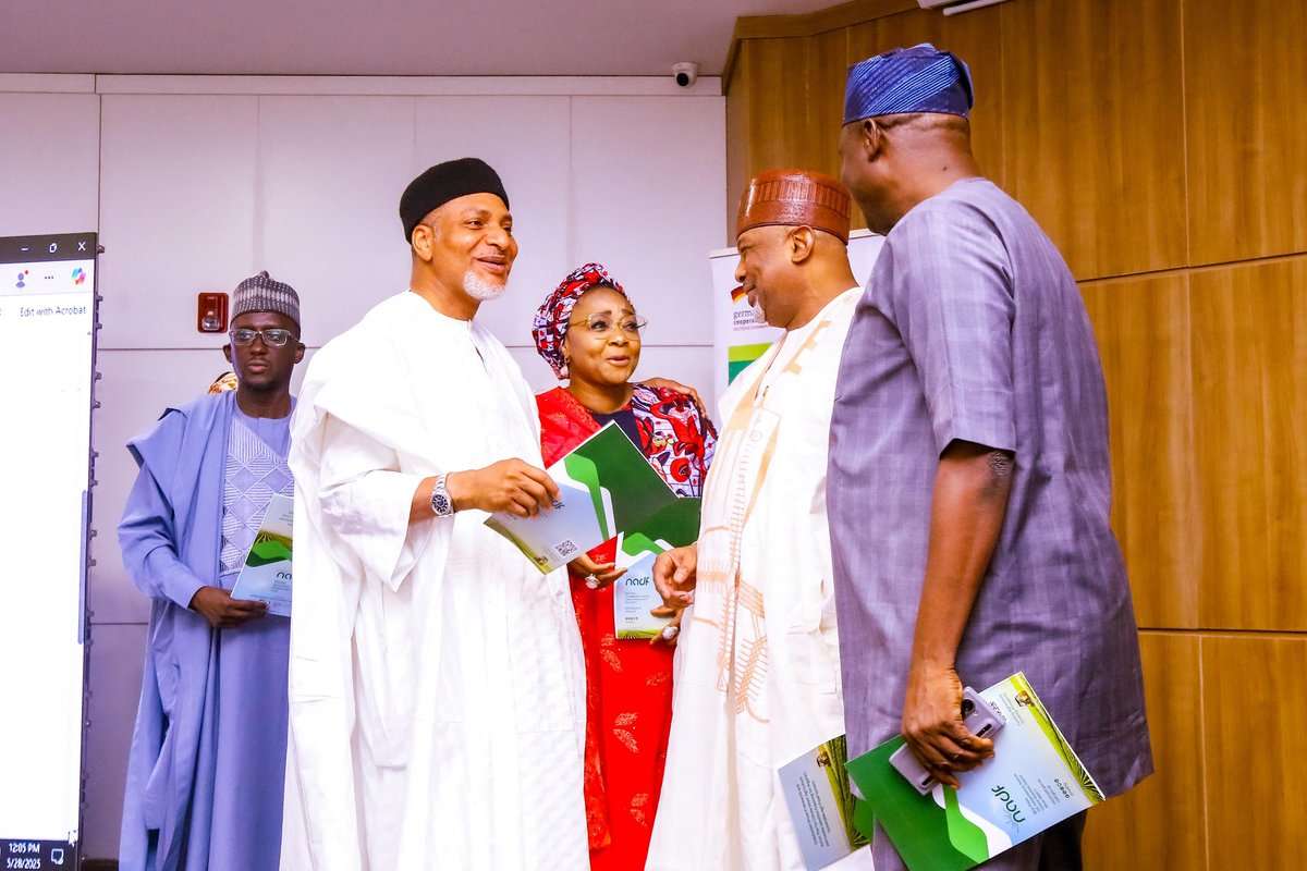 RealMallamSaliu's tweet photo. Yesterday, I attended a One-Day Climate-Smart and Gender-Inclusive Financing Validation Workshop organized by the National Agricultural Development Fund (NADF) in collaboration with GIZ.

This workshop is a vital step toward strengthening Nigeria’s agricultural sector by promoting inclusive financing solutions that address climate challenges and empower women farmers.

I commend NADF and GIZ for this timely initiative, and I look forward to seeing the positive impact of these efforts on Nigeria’s food security, climate resilience and economic growth.

SM
