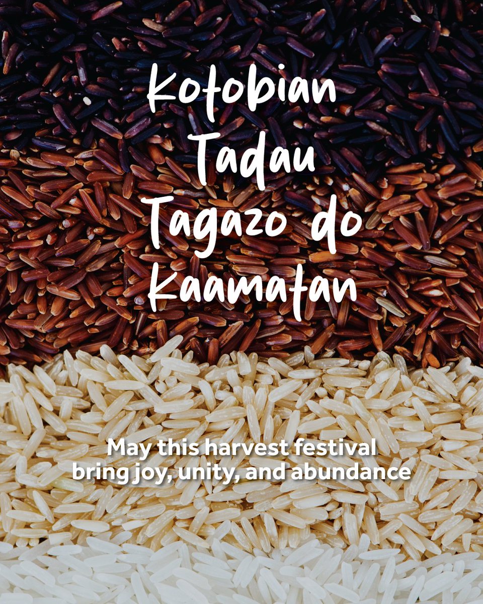 Kotobian Tadau Tagazo Do Kaamatan! 🌾May your harvest be full and your spirit even fuller 🍚✨

#Kaamatan2025 #HarvestFestival #KotobianTadauTagazo #CurtinMalaysia