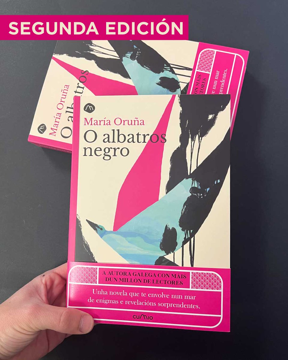 Cumio Editora (@cumioeditora) on Twitter photo 🤩Xa temos nas nosas mans os exemplares da segunda edición de 📚O albatros negro📚 de María Oruña! 🤩Xa temos nas nosas mans os exemplares da segunda edición de 📚O albatros negro📚 de María Oruña!