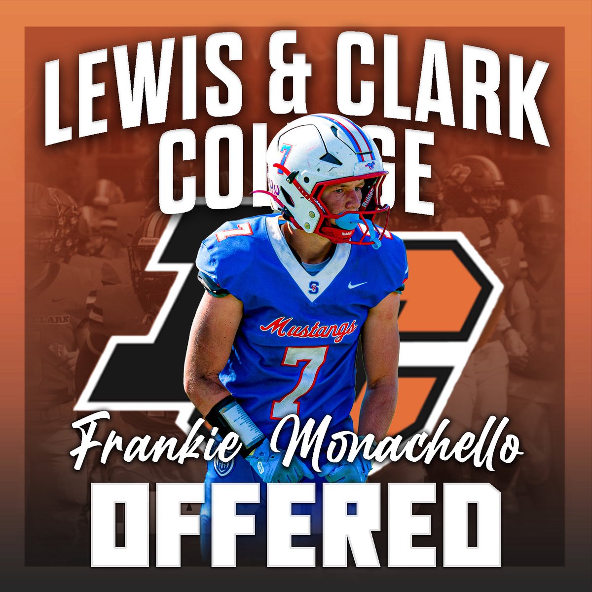 St. Vincent de Paul College Prep Football (@svhs_fb) on Twitter photo Congratulations to <a href="/FMonachello2/">Frank Monachello</a> for receiving an offer from Lewis and Clark College!
<a href="/LCPiosFB/">Lewis & Clark Football</a> | <a href="/CoachMachadojr/">Michael Machado</a> Congratulations to <a href="/FMonachello2/">Frank Monachello</a> for receiving an offer from Lewis and Clark College!
<a href="/LCPiosFB/">Lewis & Clark Football</a> | <a href="/CoachMachadojr/">Michael Machado</a>