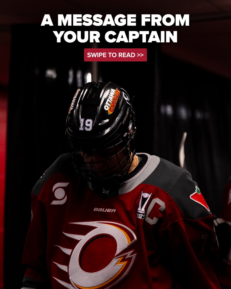 PWHL_Ottawa's tweet image. A message from your Captain, Brianne Jenner:

Thank you fans. What a memorable year two. As players we are extremely grateful to play for this community. We couldn’t ask for a better fan base and city to call home. 

Your support is unwavering. Thank you for having our backs,…