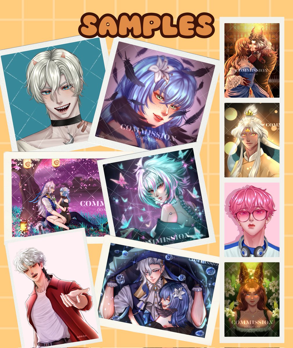 📌 ART COMMISSIONS OPEN!!! 

more details on my vgen/carrd! for non-vgen users, pls dm me first!

vgen: vgen.co/tableiya
carrd: tableiya.carrd.co

likes and rts are so much appreciated!! thank you! 🤎

#VGenOpen #VGenComms #commissions #commissionsopen