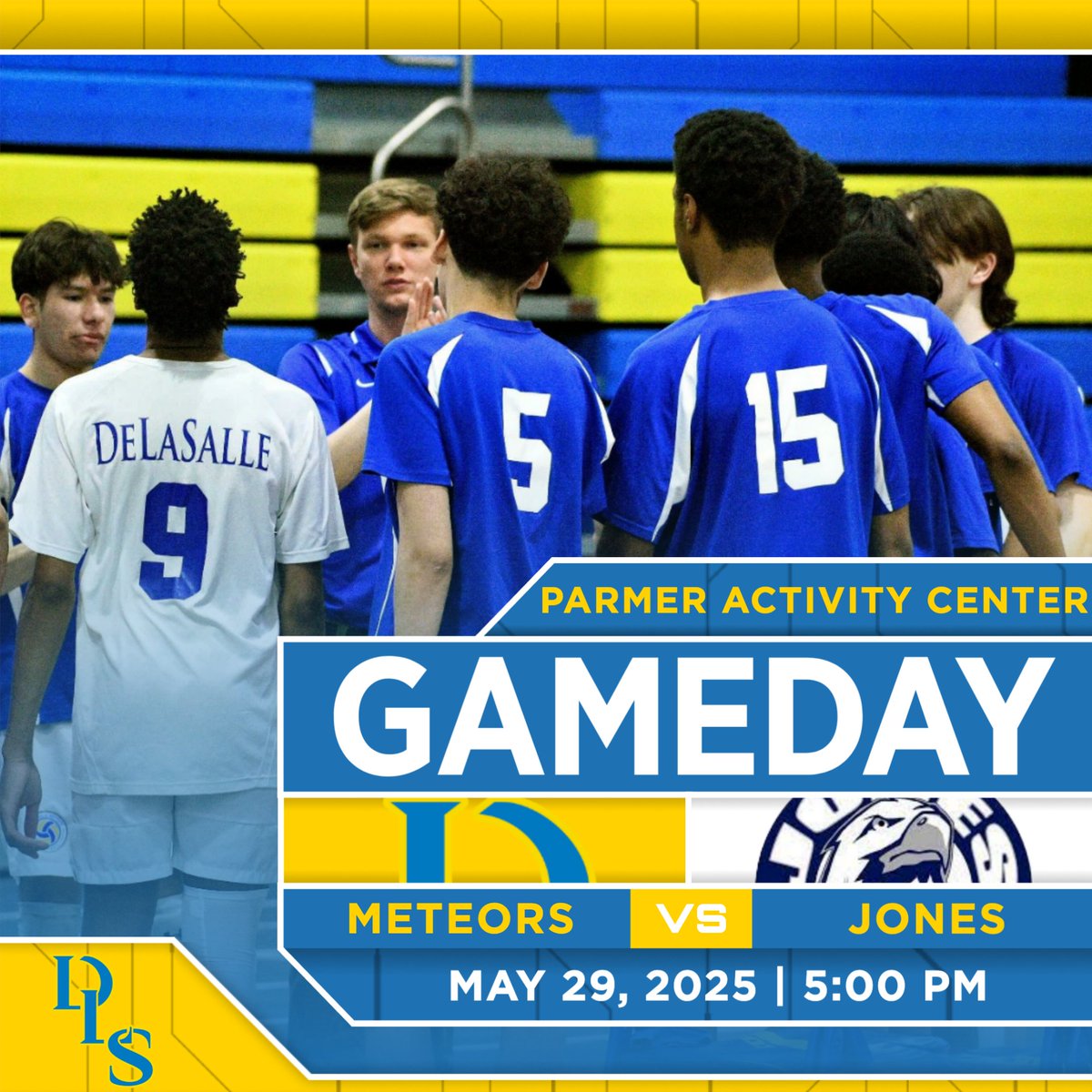 🏐 It’s GAMEDAY! 🏐

Boys Volleyball faces off against Jones College Prep in the IHSA Regional Championship.

🆚 : Jones College Prep
🕔 : 5:00pm
📍 : Parmer Activity Center
💲 : $7

#MeteorsUnited #GoMeteors☄️