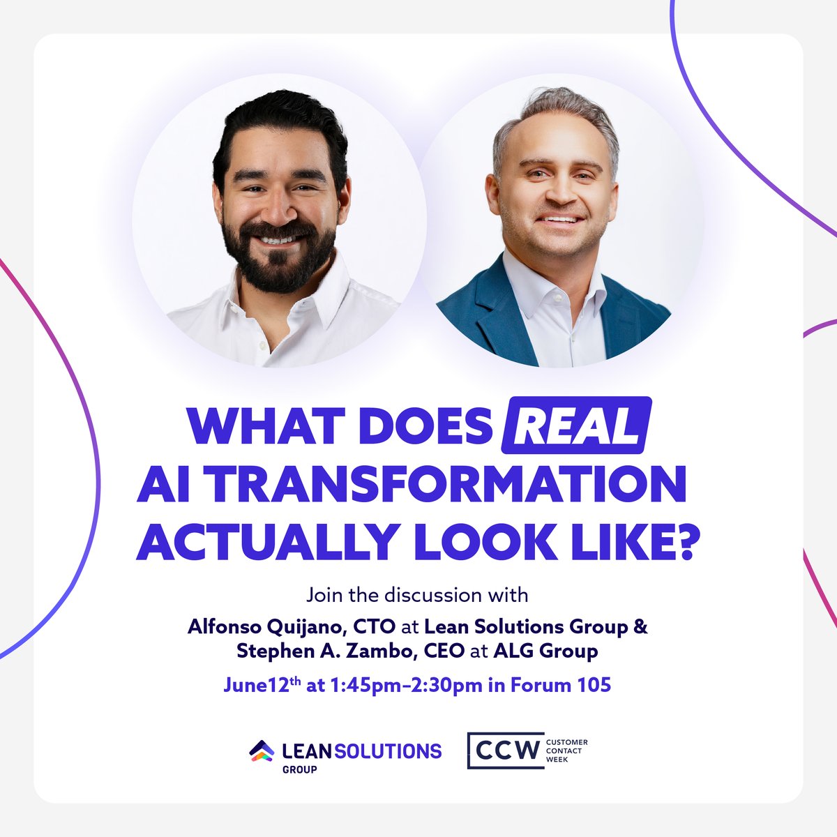 leansolutionsg's tweet image. Join Alfonso Quijano &amp;amp; Stephan A. Zambo at #CCW2025 to explore AI transformation, boosting productivity by 80% with human-led solutions!

 📅June 12, 1:45 PM, Forum 105. #AIinOperations #LeanSolutionsGroup