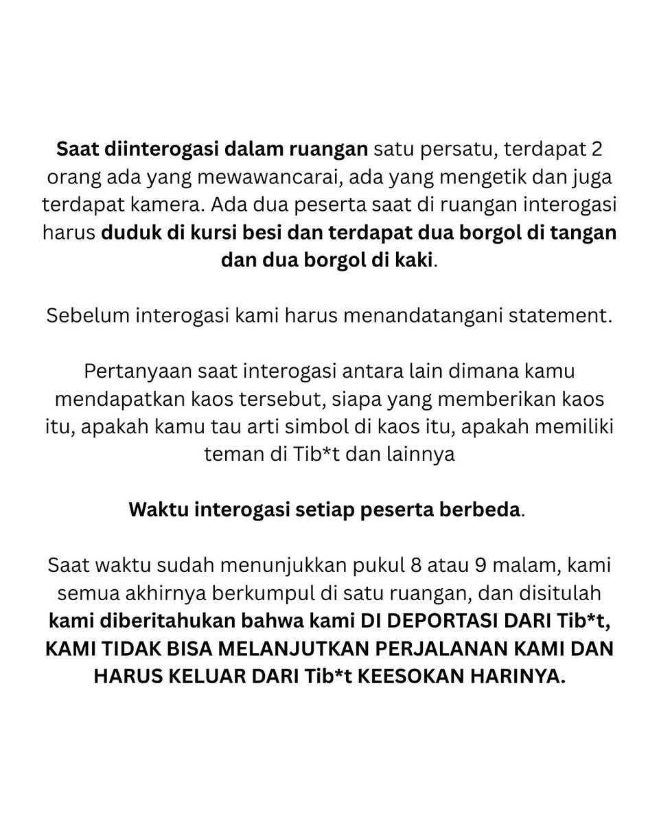 NickyClara's tweet photo. 2. Fokus utama dr postingan sy adlh ketidakjelasan status hukum yg sy alami saat itu, yang bs berdampak serius trhdp pengalaman travelling sy
3. Aspek psikologis, rasa cemas, takut, n tdk aman yg sy alami slm kejadian tersebut sm sekali tdk disinggung dlm klarifikasi/ pembicaraa https://t.co/hAjAlb75cL