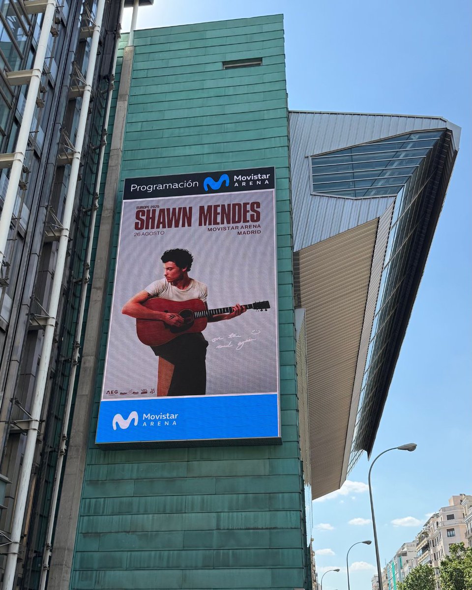 MovistarArenaEs's tweet photo. 🔥 ¡Ya lo podemos anunciar! ¡ @ShawnMendes – On The Road Again en Madrid el 26 de agosto! 

🎟️ Entradas a la venta el 6 de junio a las 10:00h en https://t.co/rhhawo3DHy https://t.co/asfvjv8nEQ