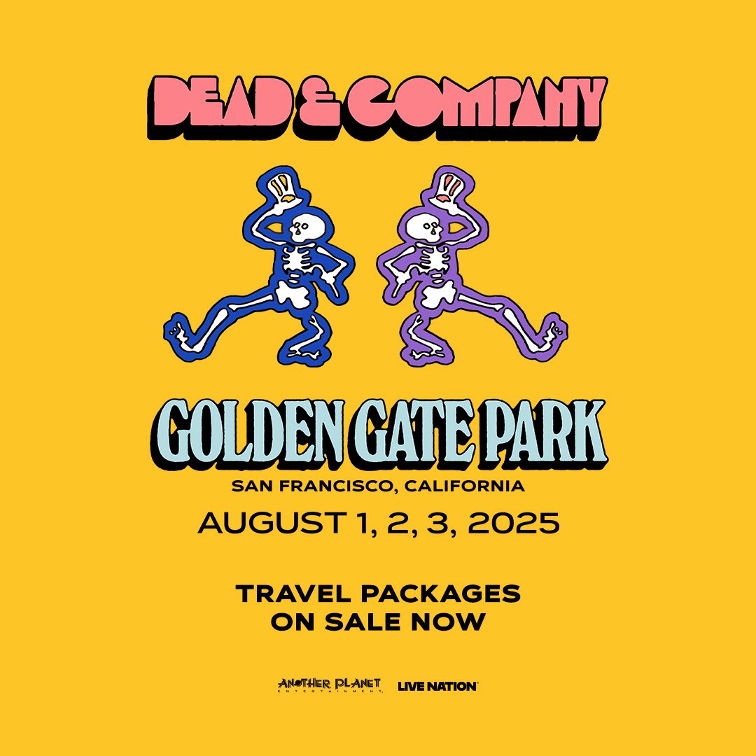 In case you missed it! Travel packages are on sale now. Choose from a variety of hotel packages bundling GA, VIP, and Golden Road Super VIP tickets. Head to deadandcompany.100xhospitality.com. 🌹🌁✈️ #DeadCoSF