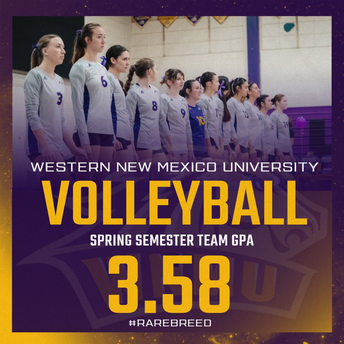 wnmuvolleyball's tweet photo. ๐๐ฅ CLASSROOM DOMINANCEโจVolleyball crushed it with aย 3.58 team GPA!โจBrains, blocks, and big winsโthis squadโs doing it all.
#WNMUVolleyball #RareBreed #SmartAndStrong #GoMustangs https://t.co/vOFDTyiIQN