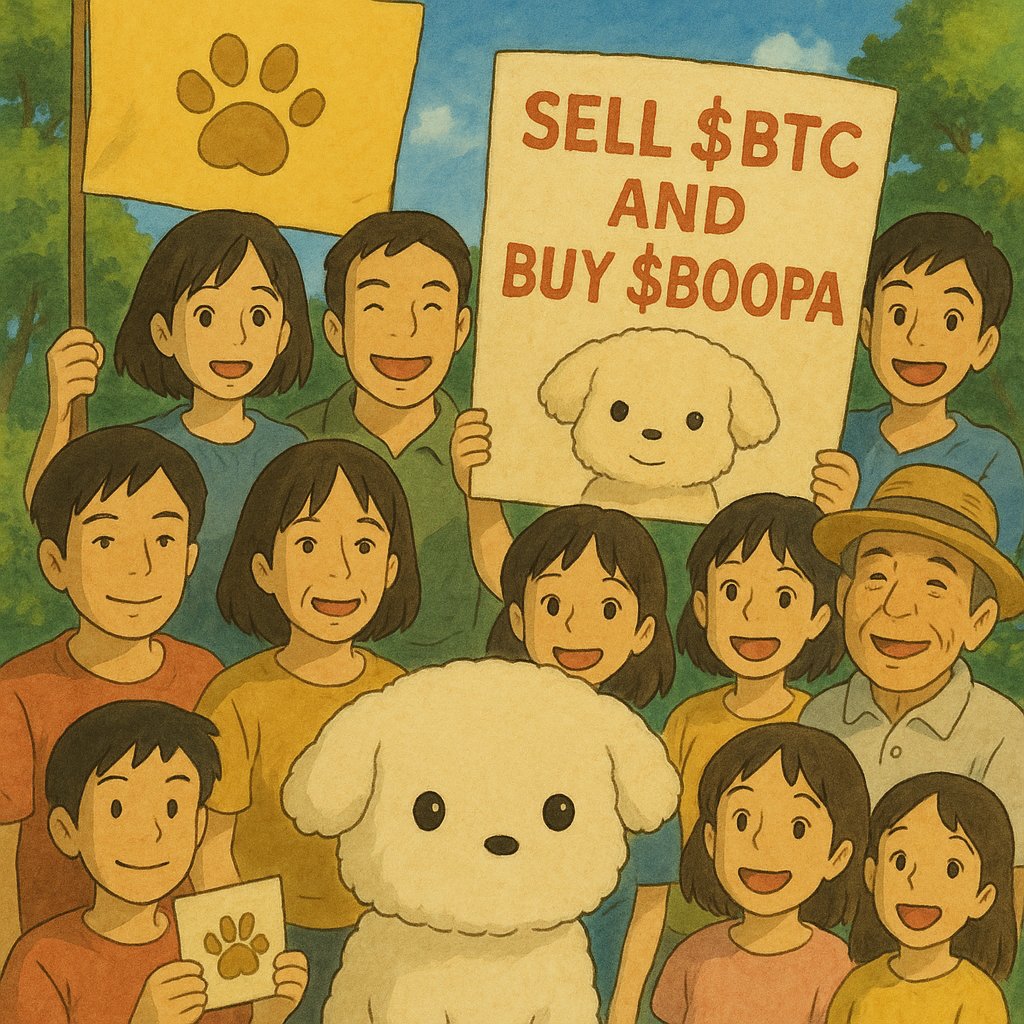 Sell $BTC and buy $BOOPA 👀🐾