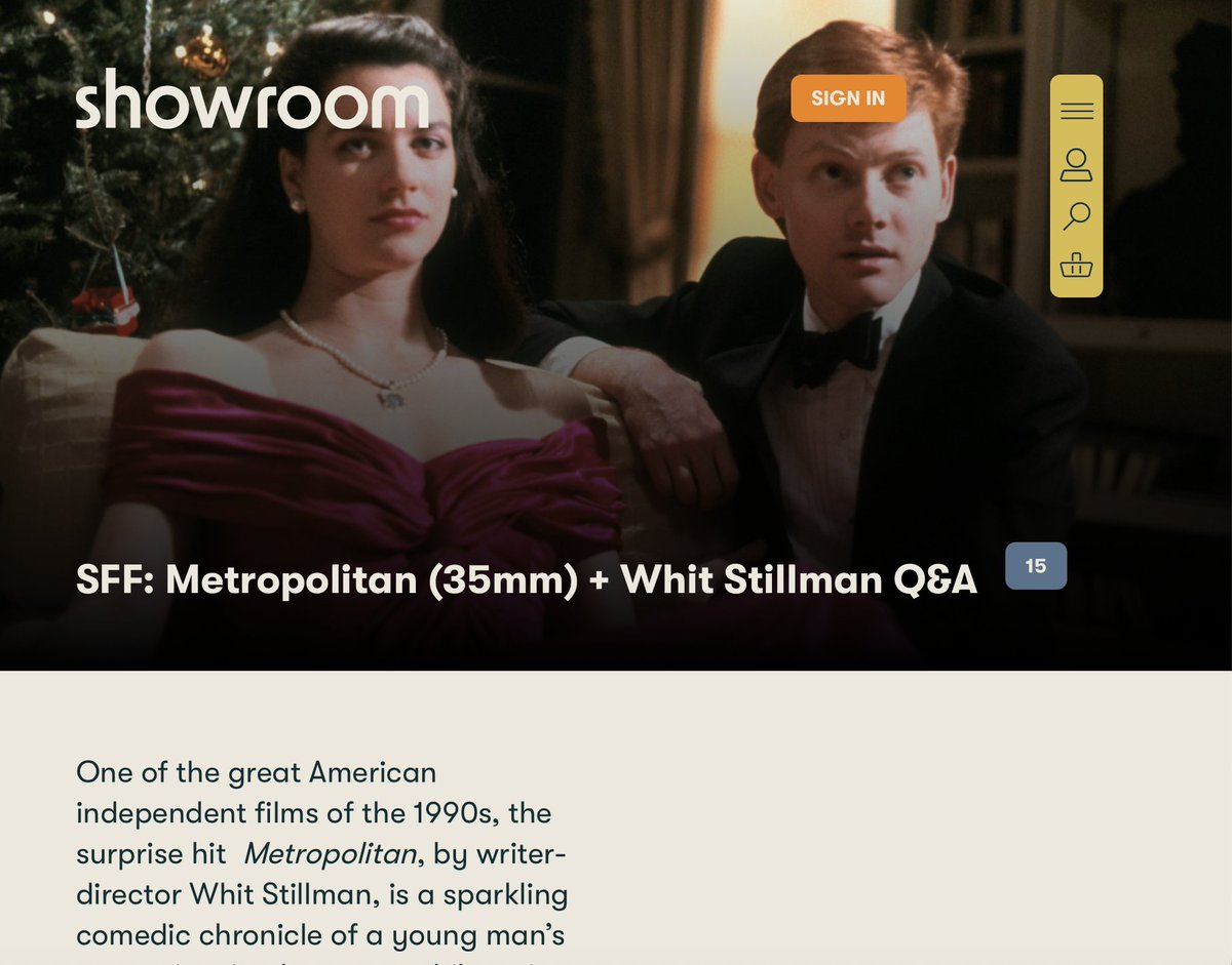 LostReelsUK's tweet image. The WHIT STILLMAN UK TOUR continues! Kicking-off in Sheffield @showroomcinema on July 22 featuring METROPOLITAN 35mm + Q&A, and with BARCELONA and LAST DAYS OF DISCO (35mm) to follow the next two weeks. Q&A Tickets here: tinyurl.com/56rmwf5y