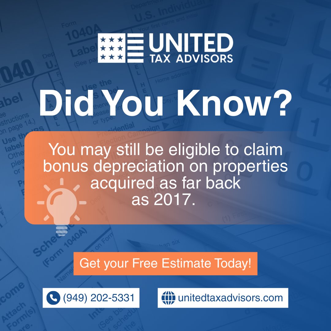 If you bought a investment property in the last few years, you might still qualify for bonus depreciation. Even properties acquired as far back as 2017 could be eligible if you act now with the right strategy. 

Don’t leave money on the table.