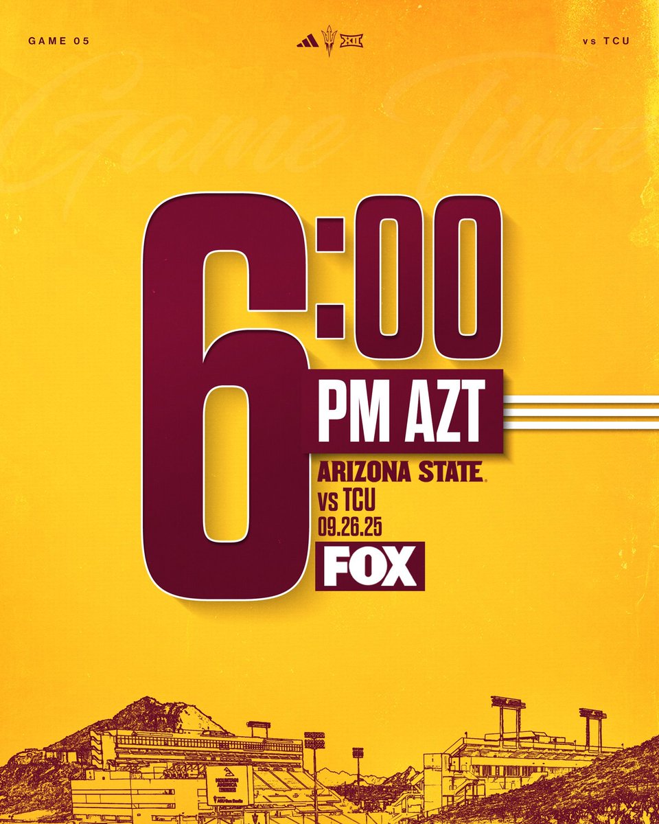 SunDevilTix's tweet image. Mark your calendars. Single game tickets for all @ASUFootball home games will be available the week of June 9.

Can&apos;t wait? Lock in your season ticket or 3 game mini plan!

🎟️ am.ticketmaster.com/sundevils/buy?… 

#ForksUp /// #ActivateTheValley