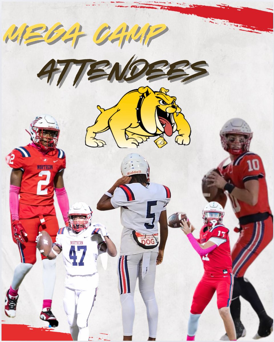 Northern High School Football (@nhspatriotsfb) on Twitter photo This Saturday FIVE Patriots will be in attendance at the <a href="/bowiestatefb/">BOWIE STATE FOOTBALL 🏈</a> Mega Camp!
<a href="/BlakePasik_/">Blake Pasik</a> - 2026 QB 1 FCS Offer
<a href="/Bh_timk/">Tim Cain</a> - 2026 DB 2 FCS Offers, 1 FBS Offer
<a href="/Gdagoat07/">Gavin Jones</a> - 2026 RB/OLB
<a href="/bradenot7/">Braden Otero</a> - 2027 QB
<a href="/Jayches27/">Jayden Chesley</a> - 2026 ATH
#RecruitThePats This Saturday FIVE Patriots will be in attendance at the <a href="/bowiestatefb/">BOWIE STATE FOOTBALL 🏈</a> Mega Camp!
<a href="/BlakePasik_/">Blake Pasik</a> - 2026 QB 1 FCS Offer
<a href="/Bh_timk/">Tim Cain</a> - 2026 DB 2 FCS Offers, 1 FBS Offer
<a href="/Gdagoat07/">Gavin Jones</a> - 2026 RB/OLB
<a href="/bradenot7/">Braden Otero</a> - 2027 QB
<a href="/Jayches27/">Jayden Chesley</a> - 2026 ATH
#RecruitThePats