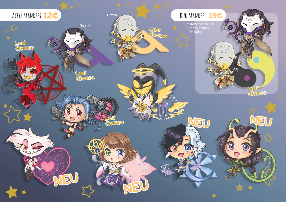 MadyraArts's tweet image. Finally I updated my merch catalog 🙌This weekend you will find me at Yumekai (Memmingen) and and after that I will be at @NiSaCon ✨
Ich konnte endlich meinen Katalog updaten 🙌Dieses Wochenende könnt ihr mich auf der Yumekai finden & in zwei Wochen auf der NiSaCon ✨