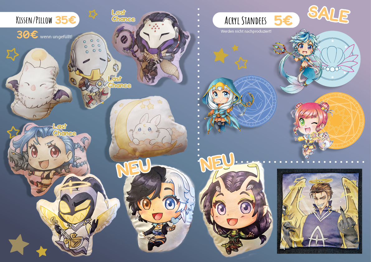 MadyraArts's tweet image. Finally I updated my merch catalog 🙌This weekend you will find me at Yumekai (Memmingen) and and after that I will be at @NiSaCon ✨
Ich konnte endlich meinen Katalog updaten 🙌Dieses Wochenende könnt ihr mich auf der Yumekai finden & in zwei Wochen auf der NiSaCon ✨