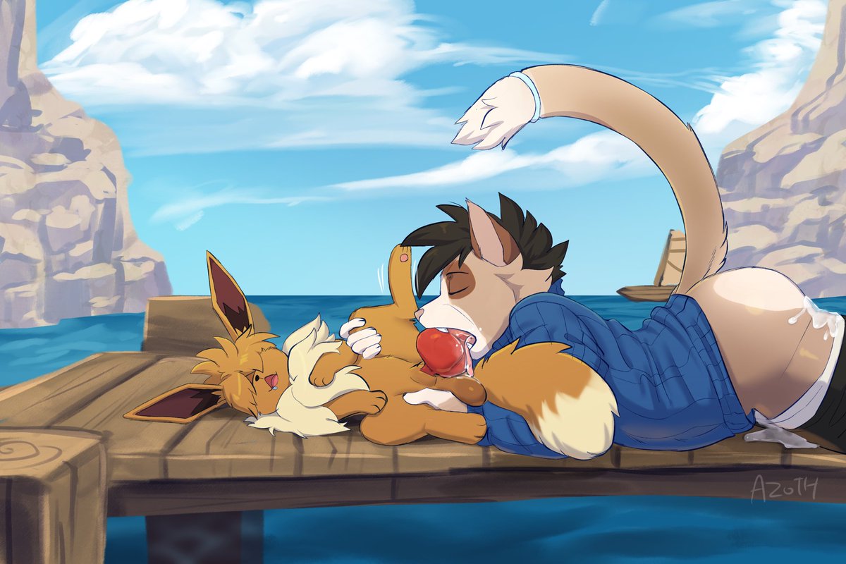 Giving the little guy company on the boardwalk...