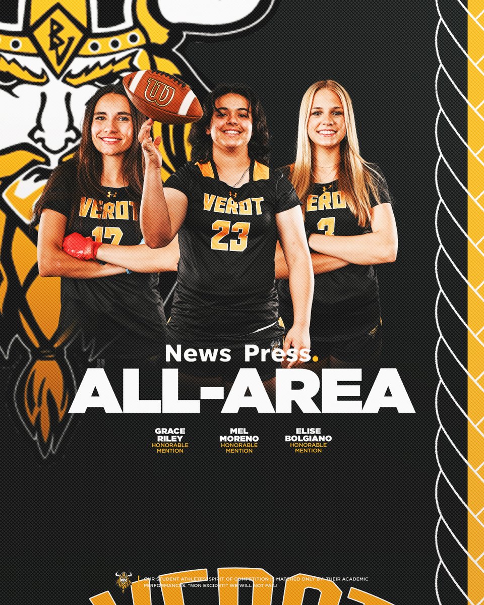 VerotAthletics.org (@verotathletics) on Twitter photo Over the course of a couple of weeks, the News-Press announced their Spring Sports All-Area teams! Congratulations to all athletes and coaches selected to All-Area teams!
#IJDH #SunriseDrive #NonExcidet
Girls Flag Football
<a href="/BishopVerotFB/">Bishop Verot Football</a> Over the course of a couple of weeks, the News-Press announced their Spring Sports All-Area teams! Congratulations to all athletes and coaches selected to All-Area teams!
#IJDH #SunriseDrive #NonExcidet
Girls Flag Football
<a href="/BishopVerotFB/">Bishop Verot Football</a>