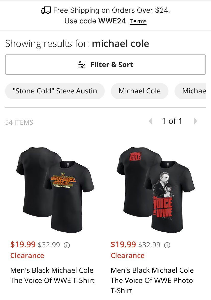 Ok so the most biased journalist at WWE has merch on <a href="/WWEShop/">WWEShop.com</a> but <a href="/catherinekelley/">Cathy Kelley</a> the only unbiased journalist there doesn’t? This is wrong on so many levels.

<a href="/catherinekelley/">Cathy Kelley</a> #CathyKelleyMerchMovement