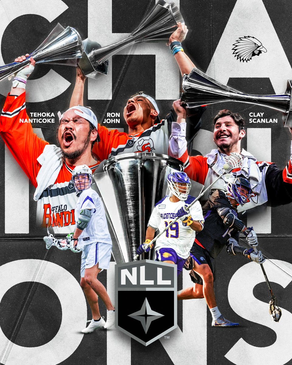 Haudenosaunee Nationals Lacrosse (@hau_nationals) on Twitter photo Still CHAMPS!
Congratulations to our Haudenosaunee athletes, <a href="/Tehoka1/">TN1</a>, <a href="/Ronjohn97/">Ron John</a> and <a href="/clayscanlan81/">Clay Scanlan</a>, on capturing a third-straight <a href="/NLL/">NLL</a> title for the <a href="/NLLBandits/">Buffalo Bandits</a> this past weekend! Still CHAMPS!
Congratulations to our Haudenosaunee athletes, <a href="/Tehoka1/">TN1</a>, <a href="/Ronjohn97/">Ron John</a> and <a href="/clayscanlan81/">Clay Scanlan</a>, on capturing a third-straight <a href="/NLL/">NLL</a> title for the <a href="/NLLBandits/">Buffalo Bandits</a> this past weekend!
