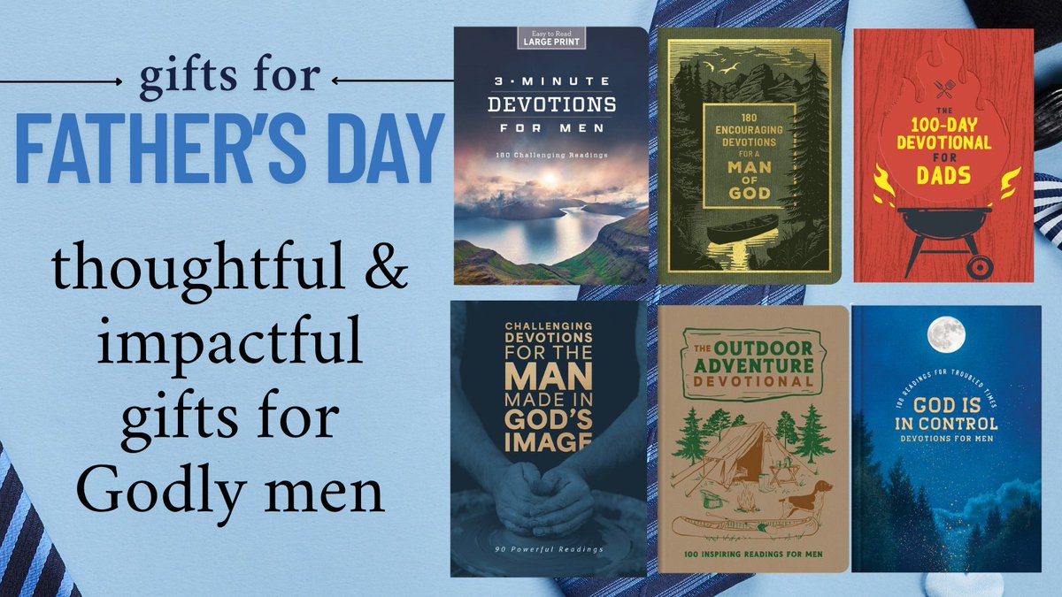 Father's Day is almost here! We have a great selection of books perfect for men of God and their upcoming special day.

All of these and more are on our website and at your favorite retailers.
