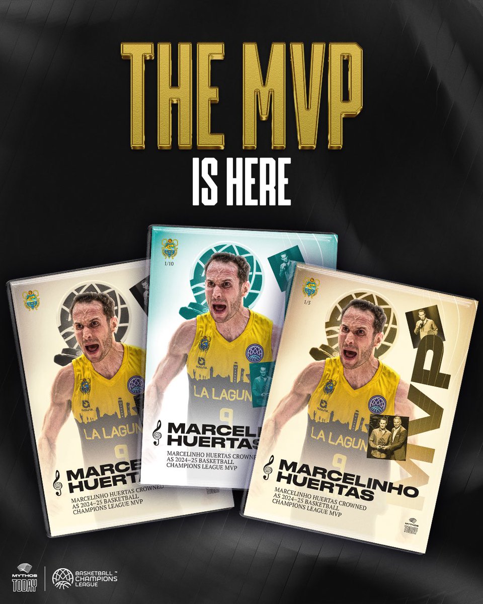 mythoshoops (@mythoshoops) on Twitter photo Never leaves an award behind: Marcelinho Huertas! 🌟 #BasketballCL
After being named the MVP of the Basketball Champions League, Huertas has now claimed the Most Valuable Player award in his domestic league, Spain's ACB! 🥇
Huertas’ BCL MVP collectible is still available in /5 Never leaves an award behind: Marcelinho Huertas! 🌟 #BasketballCL
After being named the MVP of the Basketball Champions League, Huertas has now claimed the Most Valuable Player award in his domestic league, Spain's ACB! 🥇
Huertas’ BCL MVP collectible is still available in /5