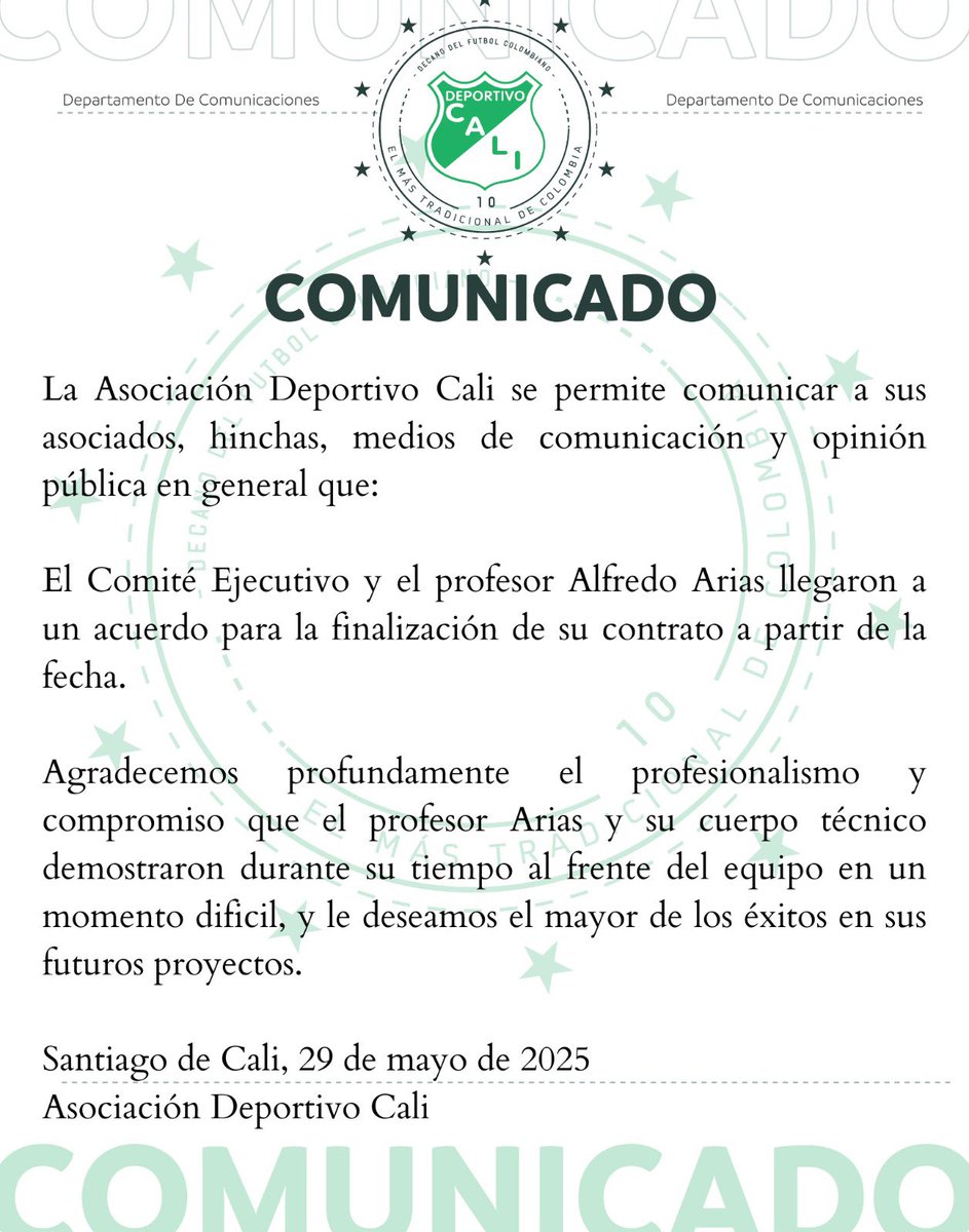 📄 [Comunicado Alfredo Arias]