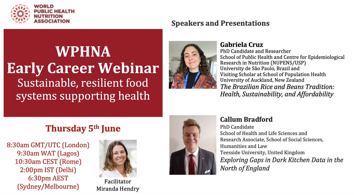 World Public Health Nutrition Association (@wphna) on Twitter photo Join us to this webinar “Sustainable, resilient food systems supporting health”. <a href="/hendry_miranda/">Miranda Hendry</a>, <a href="/Cal_Bradford98/">Callum Bradford</a> & <a href="/dacruz_gabriela/">Gabriela L. da Cruz</a> will conduct this interesting topic. Join us to this webinar “Sustainable, resilient food systems supporting health”. <a href="/hendry_miranda/">Miranda Hendry</a>, <a href="/Cal_Bradford98/">Callum Bradford</a> & <a href="/dacruz_gabriela/">Gabriela L. da Cruz</a> will conduct this interesting topic.