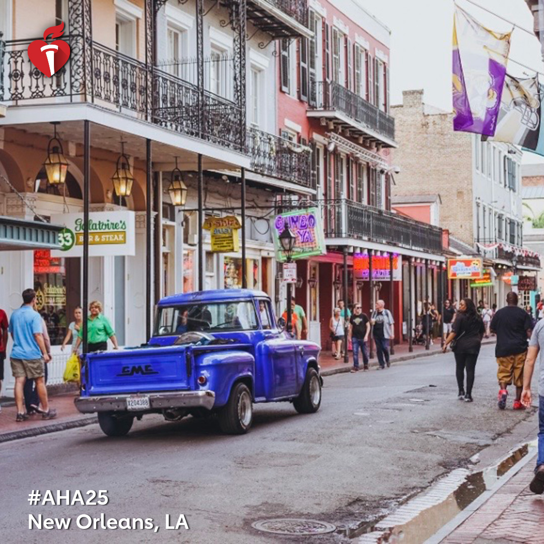 🌍 Connect. Learn. Lead.
Be part of #AHA25 — the world’s premier cardiovascular conference.
📍 New Orleans | 📅 Nov 7–10, 2025
Engage with global experts &amp; explore the future of heart and stroke care.
🔗 Registration now open!: bit.ly/AHA25register