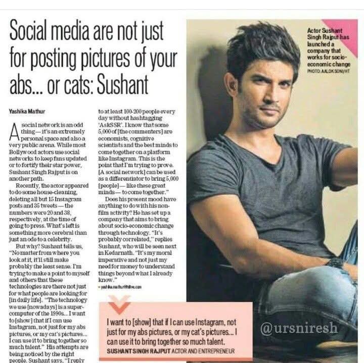 Genius Sushant Singh Rajput 😇

<a href="/TamilSe37444620/">Tamil Selvi</a> <a href="/AlkeshAmin912/">Alkesh</a> <a href="/PurnimaSengup11/">Purnima Sengupta</a> <a href="/Ssr_truth/">United SSRIANS♥️🔜Justice</a> <a href="/riiiiiiisee/">INVINCIBLE!</a> <a href="/Sushant53187952/">Sushant forever</a> <a href="/ssrstan4ever/">Kumbhkaran se aage CBI</a> <a href="/Chitz_ssrian/">Chithz||SSRian🇮🇳</a> <a href="/rockp4011/">Here4SSR🇮🇳</a> <a href="/I_Am_Roy18/">KumardeepRoy(DETECTIVE BYOMKESH)</a> <a href="/Divya95472288/">दिव्या 🇮🇳</a> <a href="/keesain99/">Keesha 4 SSR a Proud SSRian</a> <a href="/sweetsparrkle/">𝙼𝚒𝚜𝚑𝚝𝚒 ✨</a> <a href="/Alka08831261/">Justice</a> <a href="/PriyankaJ2021/">pinkgulaabi. 💜💟💙</a> <a href="/its_ssrwarrior/">S U P R I Y A</a> <a href="/starrdustt47/">💫 Jas 💫</a>