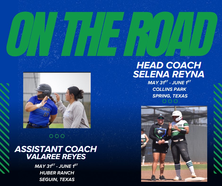 Coach Reyna and Coach Val will be out this weekend recruiting future Westerners!🤠 
Coach Reyna: 📍Houston,Tx
Coach Val: 📍Seguin, Tx