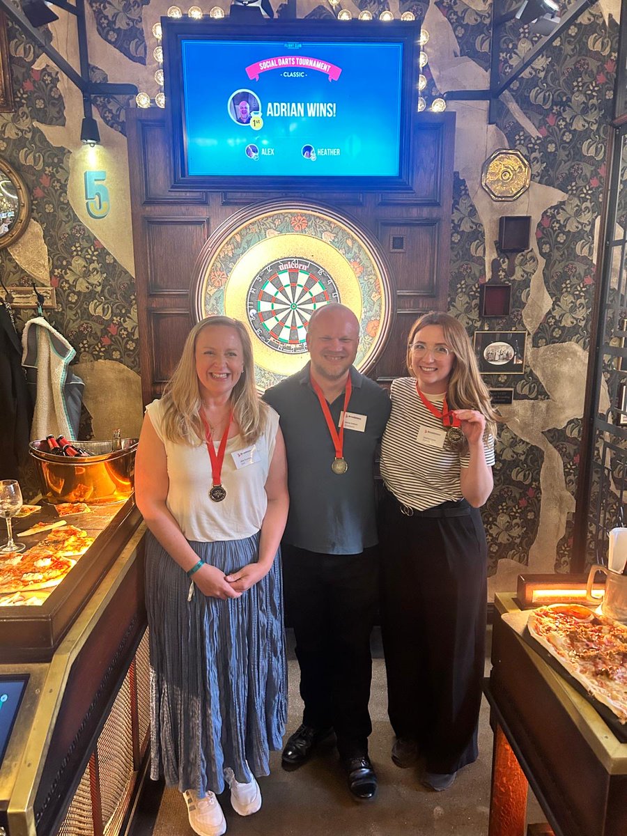 🎯 A bullseye night in Manchester!

Thanks to everyone who joined us for a fantastic evening with the Northern pensions community—great chats, sharp darts, and even sharper competition!

🏆 Congrats to Adrian Dobson, Alexandra Tomlinson &amp; Heather Lucas!

#Pensions #Networking