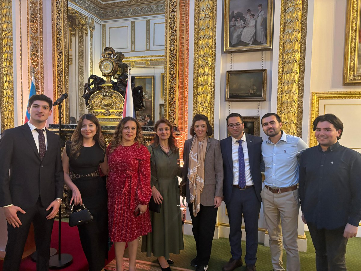 Farid Adilov (@faridadilov) on Twitter photo Great pleasure to attend a reception hosted by <a href="/AzerbaijaninUK/">Embassy of Azerbaijan - London</a> to celebrate the Independence Day of Azerbaijan🇦🇿 at the majestic Lancaster House in London.
Another joy was to see old friends and PhD colleagues currently doing research at various UK universities. Great pleasure to attend a reception hosted by <a href="/AzerbaijaninUK/">Embassy of Azerbaijan - London</a> to celebrate the Independence Day of Azerbaijan🇦🇿 at the majestic Lancaster House in London.
Another joy was to see old friends and PhD colleagues currently doing research at various UK universities.