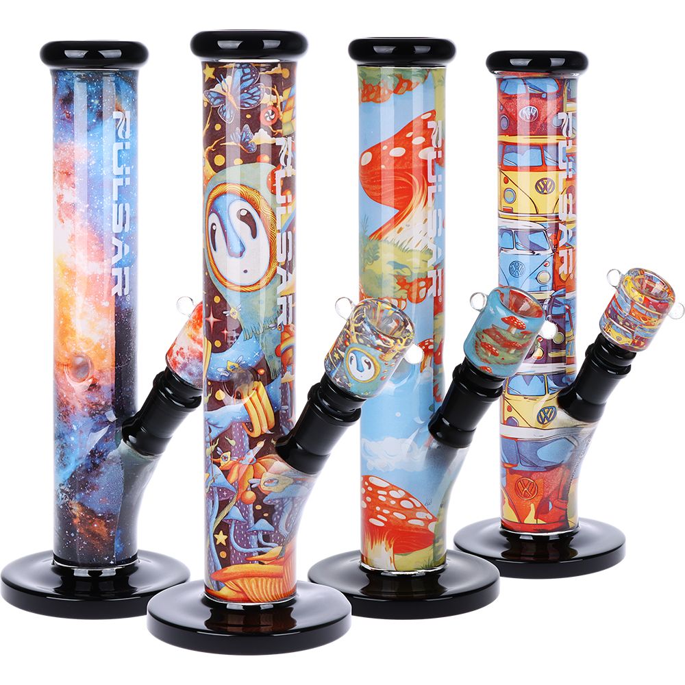 Pulsar Inside Print Straight Tube Water Pipe
(Link below)
Whether you are a seasoned enthusiast or new to water pipes, the Pulsar Inside Print Straight Tube Water Pipe combines functionality with an eye-catching design to elevate your smoking experience. Don’t settle for
