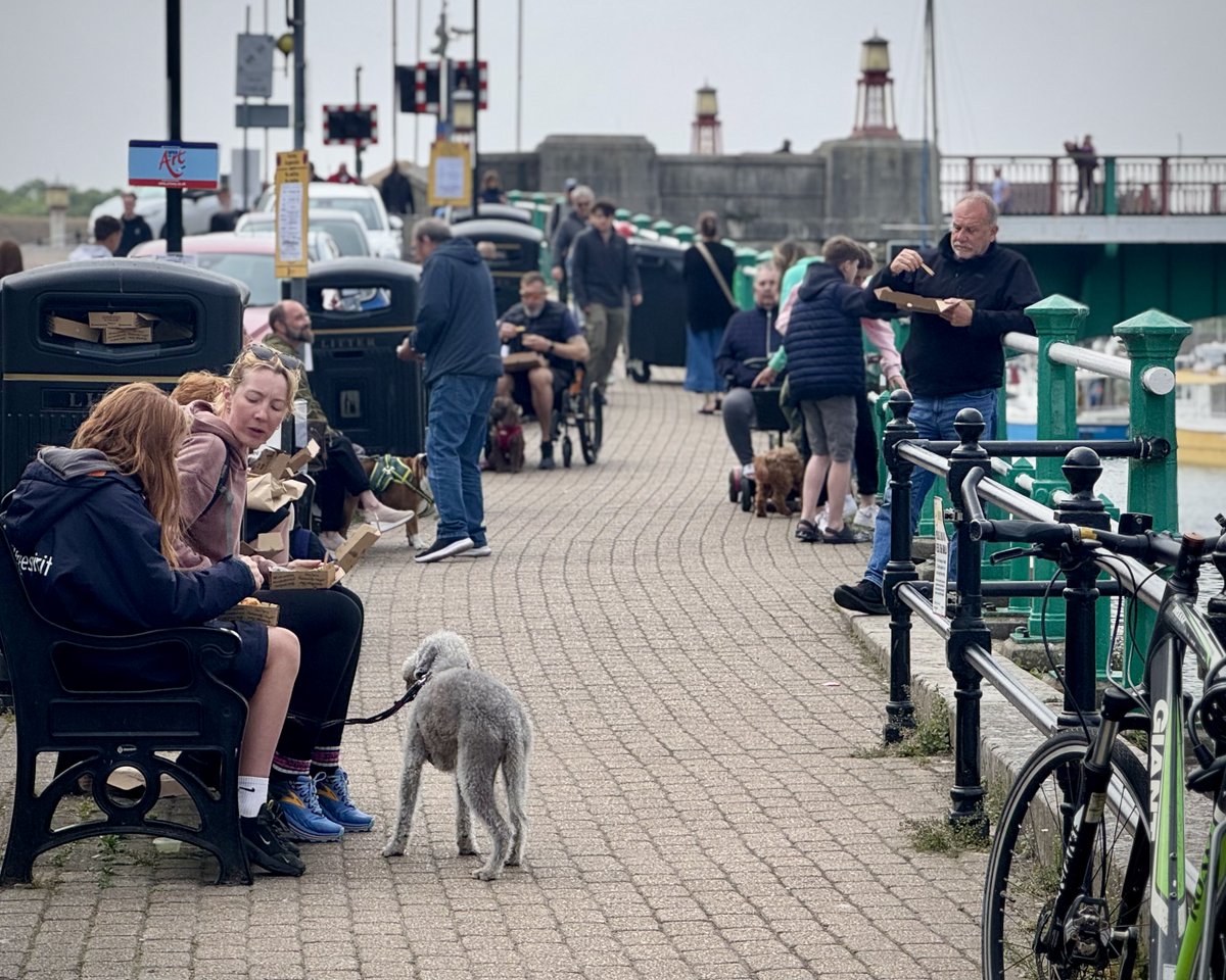 Jake &amp; the team have been busy serving up the crispy, golden good stuff &amp; we’ve loved seeing so many of you tucking in with that classic harbour view. Whether we’re a planned part of your day out or just a happy detour, we really appreciate you stopping by &amp; making us part of it.