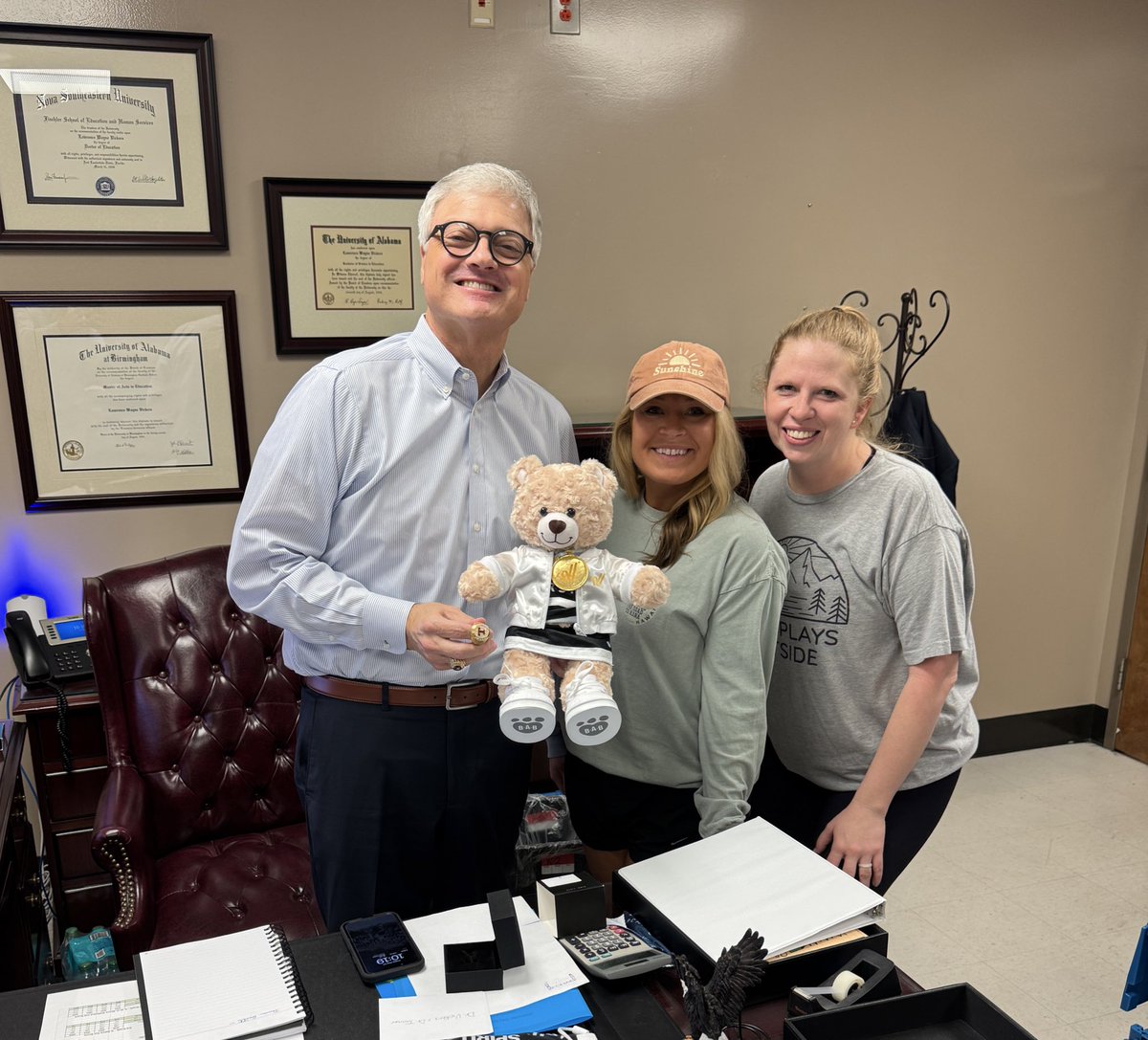 AlabasterSupt's tweet image. Our Thompson Middle School Dance Team recently celebrated its National Championship at Build-a-Bear Workshop / I greatly appreciate the custom bear team sponsors brought me! 💯