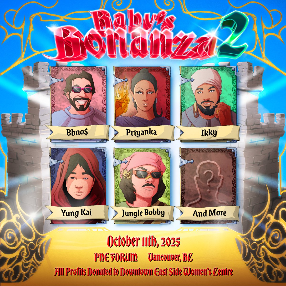 VANCOUVER OCT 11th 
we party + raise $ for charity
tickets on sale friday 🩵