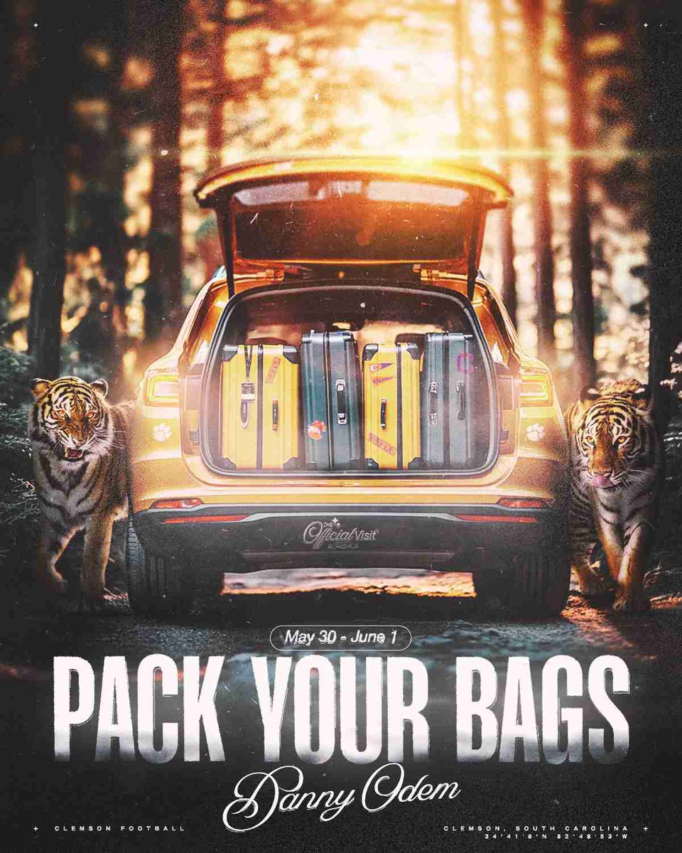 Danny Odem (@dannyodem3) on Twitter photo I will be at Clemson University this weekend📍<a href="/Diondraecampbe2/">Coach Campbell East Ridge Knights Football</a> <a href="/Clements_TJC/">Tyler Clements</a> <a href="/CUCoachReed/">Michael Reed</a> <a href="/ClemsonFB/">Clemson Football</a> <a href="/1NEStep_SP/">Dorian Jones 1SSP</a> <a href="/ChancellorB2026/">Chancellor Barclay</a> I will be at Clemson University this weekend📍<a href="/Diondraecampbe2/">Coach Campbell East Ridge Knights Football</a> <a href="/Clements_TJC/">Tyler Clements</a> <a href="/CUCoachReed/">Michael Reed</a> <a href="/ClemsonFB/">Clemson Football</a> <a href="/1NEStep_SP/">Dorian Jones 1SSP</a> <a href="/ChancellorB2026/">Chancellor Barclay</a>
