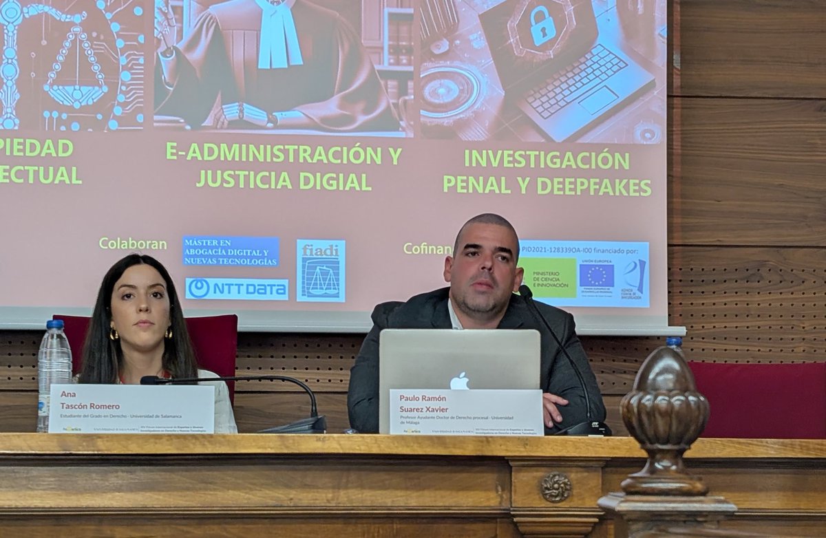 irenearenal's tweet photo. ¿Falsas promesas de la IA o falsas expectativas? Reflexiona el Dr. Ramón Suárez sobre estas cuestiones en @FacDerechoUsal #FODERTICS14 @foderticsusal https://t.co/dSUkSxIuBy