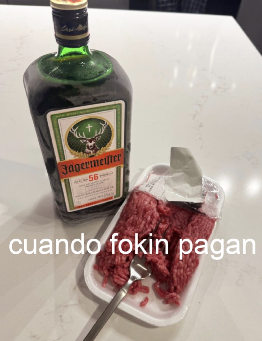 Jagermeister_es's tweet photo. cuando fokin pagan https://t.co/Hj3IX9fDkw