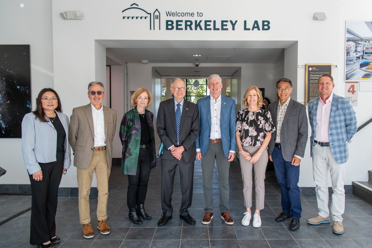 Berkeley Lab (@berkeleylab) on Twitter photo Today we welcome <a href="/ENERGY/">U.S. Department of Energy</a> <a href="/SecretaryWright/">Secretary Chris Wright</a> to our Lab to tour national research facilities and meet with scientists whose work supports American innovation. Learn more: lbl.gov/engage/access-…
<a href="/witherell_lbnl/">Michael Witherell</a> <a href="/NERSC/">NERSC</a> <a href="/ESnet/">Energy Sciences Network (ESnet)</a> <a href="/advlightsource/">AdvancedLightSource</a> <a href="/molecularfndry/">Molecular Foundry</a> <a href="/desisurvey/">DESI Survey</a> <a href="/doescience/">DOE Office of Science</a> Today we welcome <a href="/ENERGY/">U.S. Department of Energy</a> <a href="/SecretaryWright/">Secretary Chris Wright</a> to our Lab to tour national research facilities and meet with scientists whose work supports American innovation. Learn more: lbl.gov/engage/access-…
<a href="/witherell_lbnl/">Michael Witherell</a> <a href="/NERSC/">NERSC</a> <a href="/ESnet/">Energy Sciences Network (ESnet)</a> <a href="/advlightsource/">AdvancedLightSource</a> <a href="/molecularfndry/">Molecular Foundry</a> <a href="/desisurvey/">DESI Survey</a> <a href="/doescience/">DOE Office of Science</a>