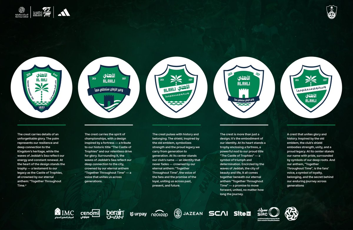 ALAHLI_FCEN's tweet photo. Five Options, One Legacy!

Explore the stories behind our potential logos 🌟 

#شعار_الأهلي https://t.co/iX9ogIwLob