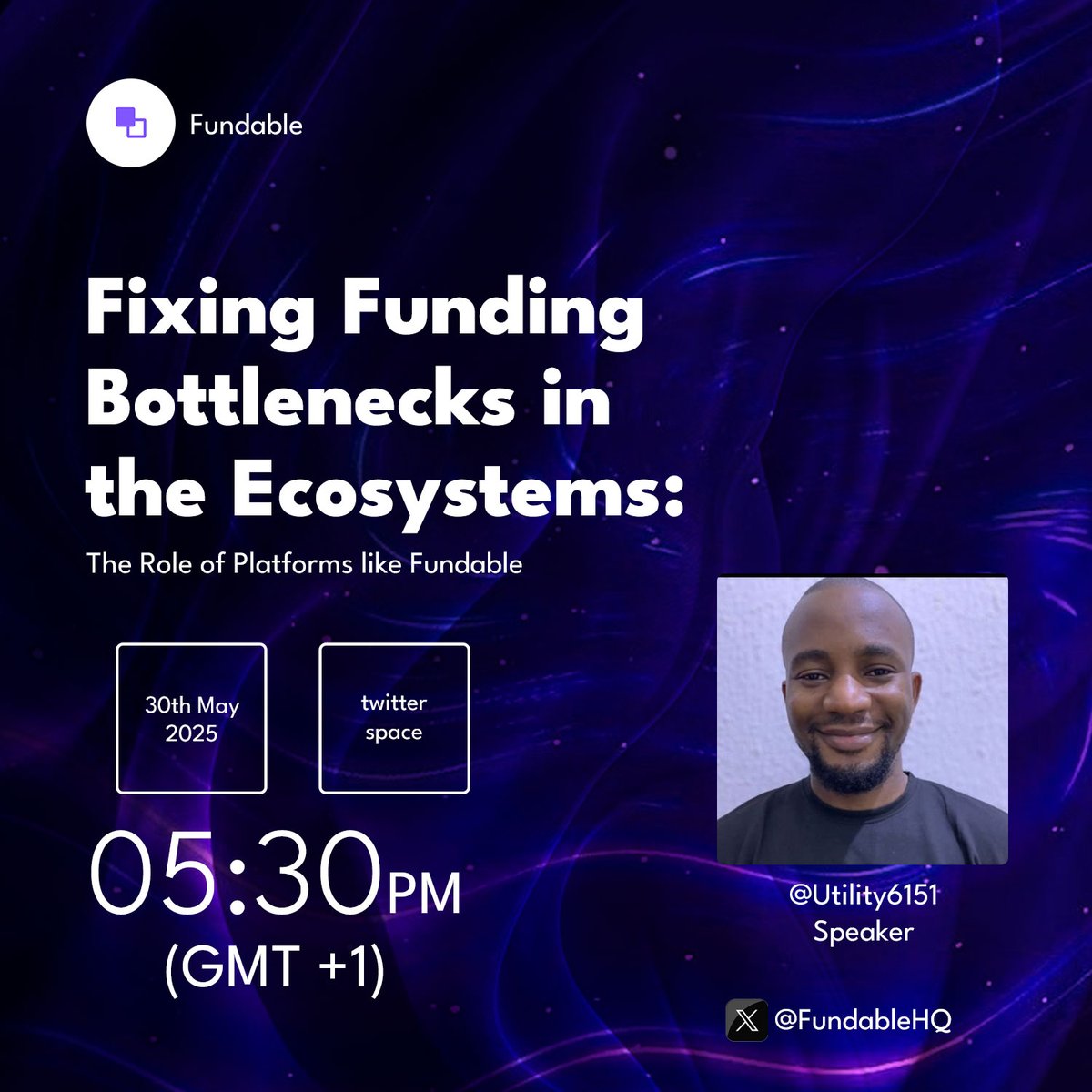 Fundable Finance (@fundablehq) on Twitter photo Keep a date with us tomorrow as our CEO, <a href="/Utility6151/">Utilityfam.eth</a>
does a deep dive into the exciting roles of products like <a href="/FundableHQ/">Fundable Finance</a> in the Ecosystem
x.com/i/spaces/1vOxw⦠Keep a date with us tomorrow as our CEO, <a href="/Utility6151/">Utilityfam.eth</a>
does a deep dive into the exciting roles of products like <a href="/FundableHQ/">Fundable Finance</a> in the Ecosystem
x.com/i/spaces/1vOxwβ¦