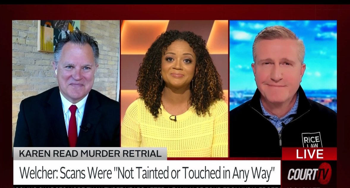 #KarenRead #KarenReadTrial #KarenReadRetrial #JohnOKeefe  #KarenReadTrial2 #KarenReadCase      

tuned in to some <a href="/CourtTV/">Court TV</a> for analysis from our awesome <a href="/JuliaCourtTV/">Julia Jenaé</a> 🤩🩷 

&amp; we have “double rice” 😏 today! <a href="/jackrice/">Jack Rice</a> and Randolph Rice <a href="/RiceLawMD/">Rice Law</a> giving their analysis 😀🙌🏼