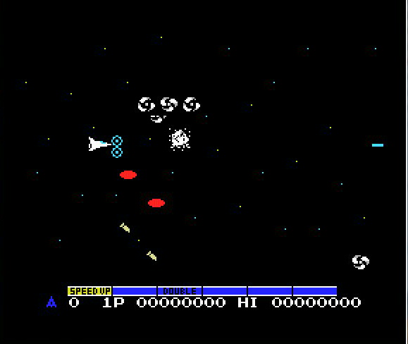 「シューティングは得意なほうではないけれど、グラディウスは大好きなゲームです 特に」|かず💻🎮🖼のイラスト