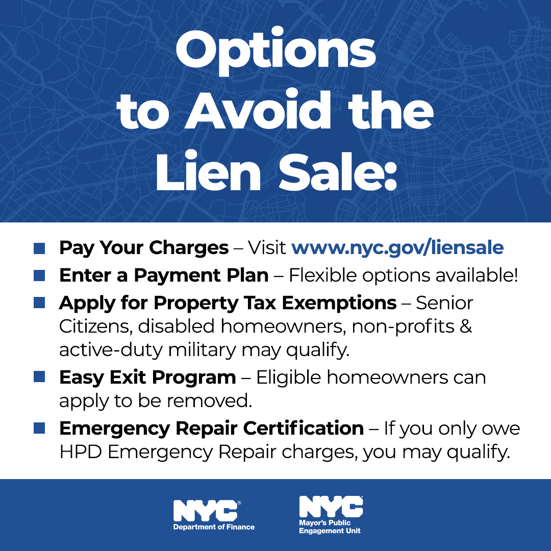 NYC Water (@nycwater) on Twitter photo 🚨The 2025 Tax Lien Sale has been extended! Property owners now have until June 2, 2025 to resolve delinquent water and sewer charges. Don’t wait—call us today! We offer flexible payment plans and are ready to help. on.nyc.gov/4kdR0nw
🏠 #LienSale <a href="/MayorsPEU/">NYC Mayor's Public Engagement Unit</a> 🚨The 2025 Tax Lien Sale has been extended! Property owners now have until June 2, 2025 to resolve delinquent water and sewer charges. Don’t wait—call us today! We offer flexible payment plans and are ready to help. on.nyc.gov/4kdR0nw
🏠 #LienSale <a href="/MayorsPEU/">NYC Mayor's Public Engagement Unit</a>